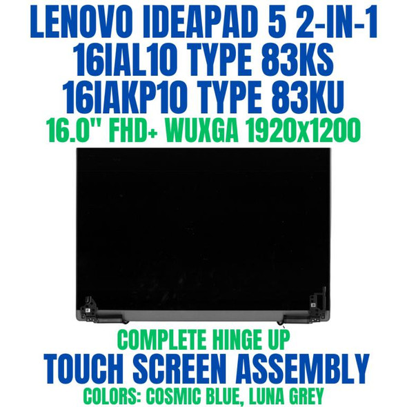 1 of 9-image for16" WUXGA Lcd Touch Screen Lenovo Ideapad 5 2-in-1 16IAL10 83KS