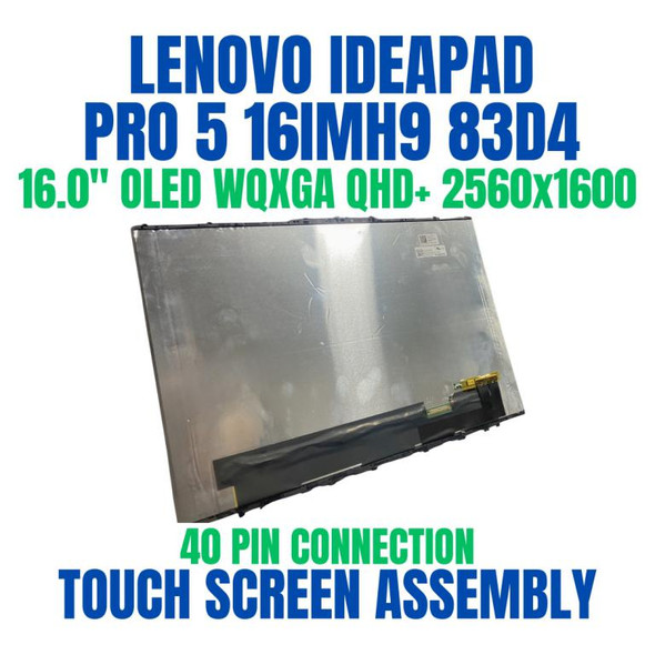 1 of 4-image forLenovo Ideapad Pro 5 16IMH9 83D4007NAD 16" WQXGA QHD+ 2560x1600 OLED Touch Screen Assembly