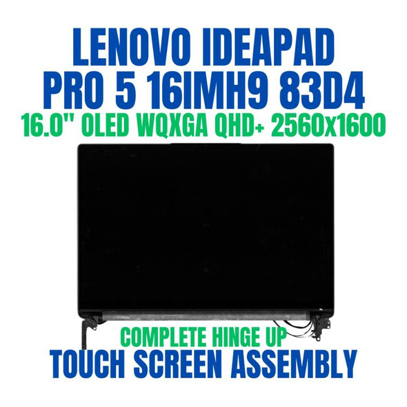 1 of 8-image forLenovo Ideapad Pro 5 16IMH9 83D40027CK 16" WQXGA QHD+ 2560x1600 OLED Complete Hinge Up Touch Screen Assembly
