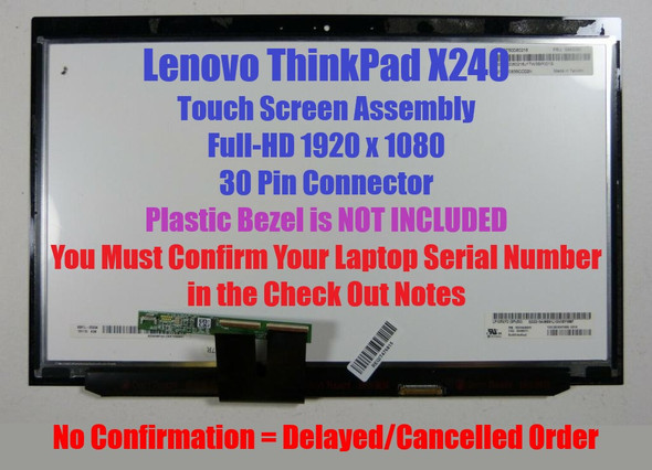 1 of 3-image for00NY400 12.5" FHD Touch Screen Display