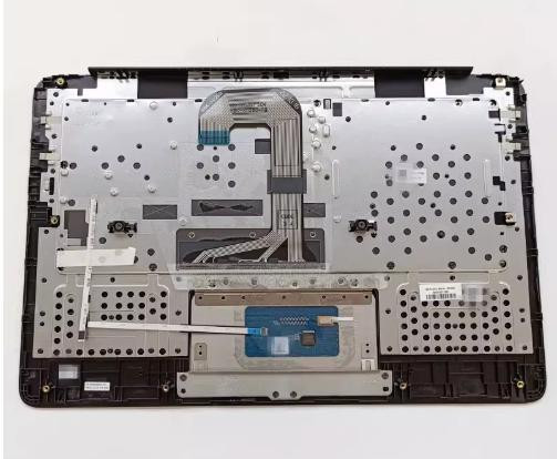 2 of 2-image forHP Chromebook 14 G7 Palmrest Upper Case Non-Backlit Keyboard Touchpad Assembly Replacement Part Black M47207-001