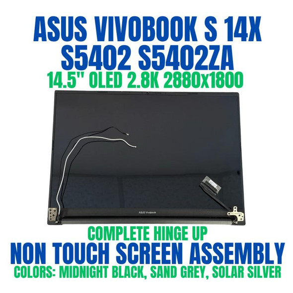 1 of 6-image forASUS VIVOBOOK S 14X S5402ZA-M9162W 14.5" 2880x1800 120Hz 2.8K IPS OLED Complete Non Touch Screen Assembly Hinge Up