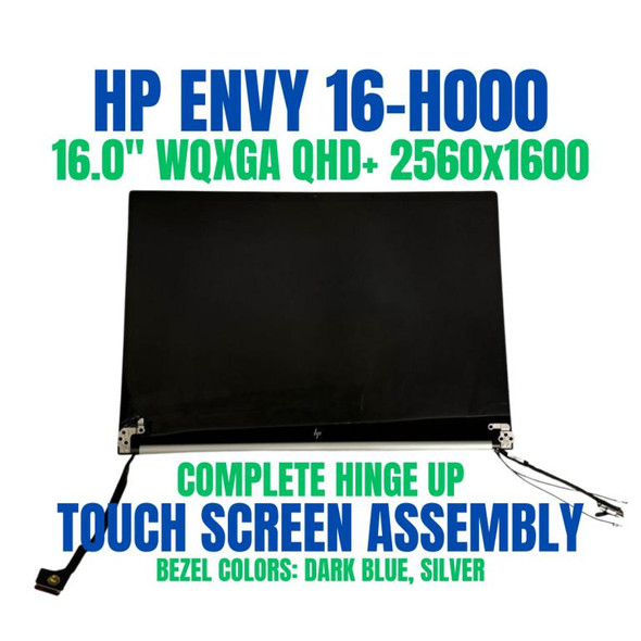 1 of 11-image forHP Envy 16-h1003nt 804B9EA 16" WQXGA QHD+ 2560x1600 40 Pin Free Upgrade Complete Hinge Up Touch Screen Assembly