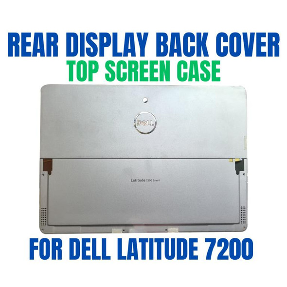 1 of 2-image for0G3X53 G3X53 Dell Latitude 7200 2-in-1 Tablet LCD Display Back Cover Top Lid A Cover Silver OEM AM2DD000A61 Back Cover
