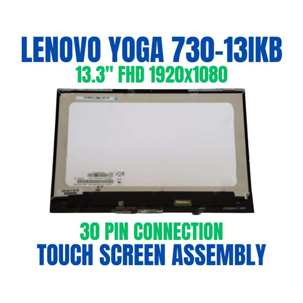 1 of 4-image for13.3" FHD 1920x1080 LCD Screen IPS LED Display Touch Digitizer Control Board Bezel Frame Assembly 5D10Q89746 Lenovo Yoga 730-13 730-13IKB