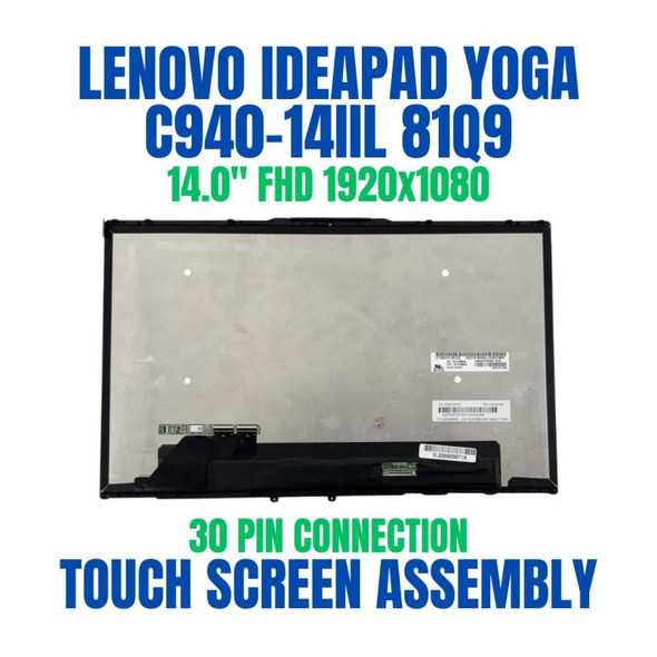 1 of 11-image for14" FHD Lenovo Ideapad Yoga C940-14IIL 81Q900DCUS LCD Touch Screen 5D10S39595
