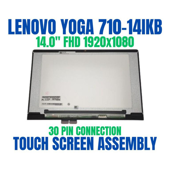 1 of 8-image for1080P LCD Display Touch Screen Assembly Bezel Lenovo YOGA 710-14 80TY0009US