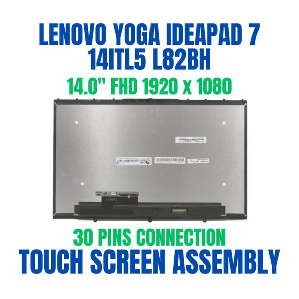 1 of 9-image for14" 30 Pin FHD IPS LCD Touch Screen Assembly Lenovo Yoga 7i 14ITL5 82BH0002US