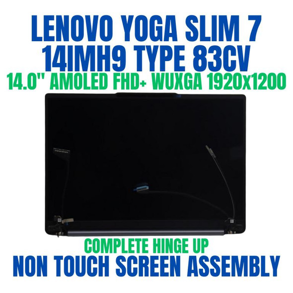 1 of 8-image forLenovo Yoga Slim 7 14IMH9 83CV000QSB 14.0" FHD+ WUXGA 1920x1200 30 Pin AMOLED Complete Non Touch Screen Assembly Hinge Up