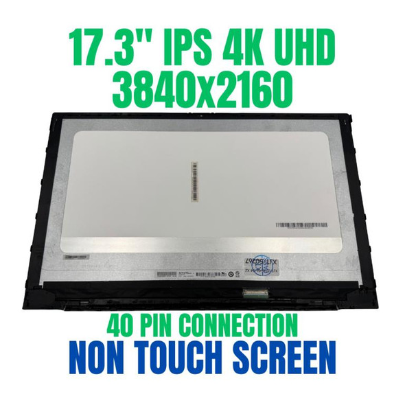 1 of 9-image for17.3" L92496-001 HP Envy 17-CG 17T-CG100 LCD Screen Assembly Bezel UHD Black