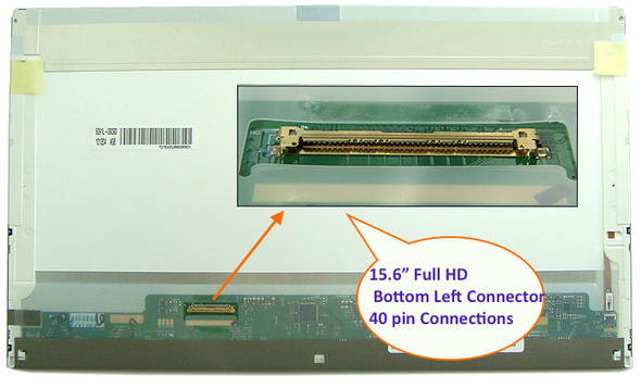 2 of 12-image forSamsung LTN156HT02-B01 laptop 15.6" WUXGA HD left connector LCD LED Display Screen matte