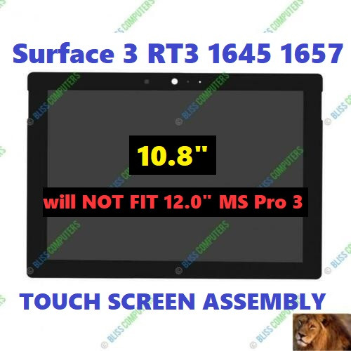 1 of 11-image for10.8" 1920x1280 Microsoft Surface 3 1645 LCD Screen Touch Digitizer Assembly