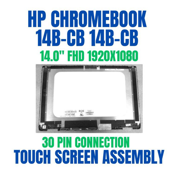 1 of 2-image for14" 1366x768 LCD Touch Screen Digitizer Assembly HP Chromebook x360 14b-cb