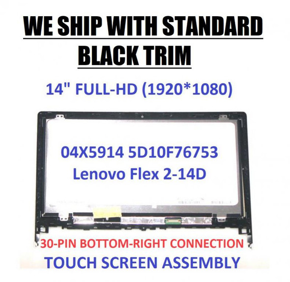 1 of 12-image for14" Lenovo Flex 2-14 14D LED LCD Touch Screen Display Bezel Digitizer Assembly