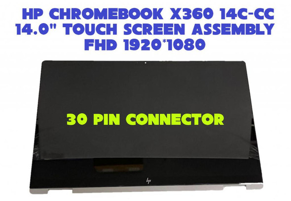 1 of 9-image for14" FHD LCD Touch Screen Assembly HP Chromebook x360 14C-CC0004TU L76245-J91