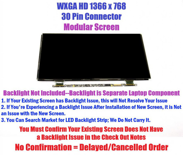 1 of 5-image forA1370 Apple Macbook Air B116XW05 V.0 LP116WH4 11.6" LED LCD Screen