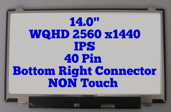 2 of 5-image forLenovo T460s Led LCD Screen Fru 00ny413 Wqhd 2560x1440 IPS 14.0" 00hn877