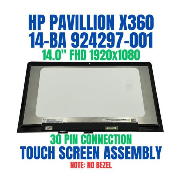 1 of 6-image forHD LED LCD Touch Screen Assembly Bezel HP Pavilion x360 14-ba150sa 14-ba007ne
