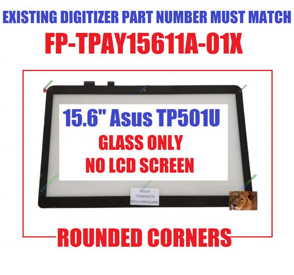 1 of 5-image for15.6" ASUS VivoBook TP501 TP501U TP501UQ TP501UQ-1A Touch Screen Digitizer Glass