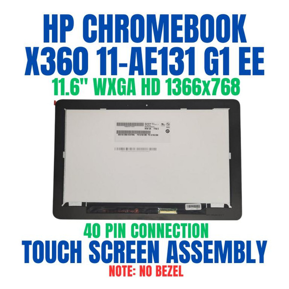 1 of 6-image forHP Chromebook x360 11-ae027nr 11.6" LCD Touch Screen Digitizer Assembly