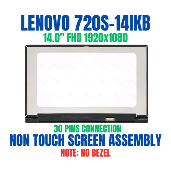 1 of 7-image forFHD LCD Display B140HAN03.5 + Glass Cover Lenovo Ideapad 720S-14IKB 1080P