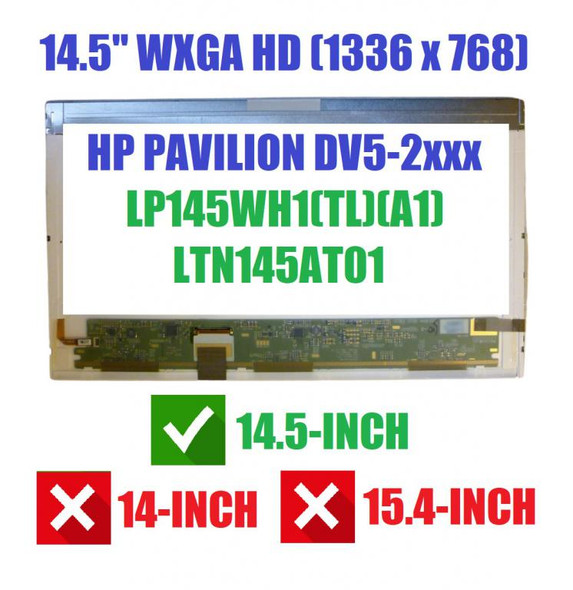 1 of 5-image forDisplay LG LP145WH1-TLB1 LTN145AT01 14.5" WXGA 1366X768 LED Screen REPLACEMENT Screen