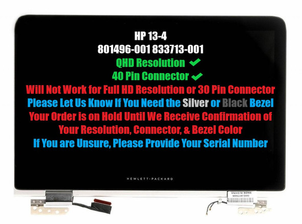 2 of 5-image for13.3" LCD Screen Digitizer Full Assembly HP Spectre X360 13T-4000 801496-001