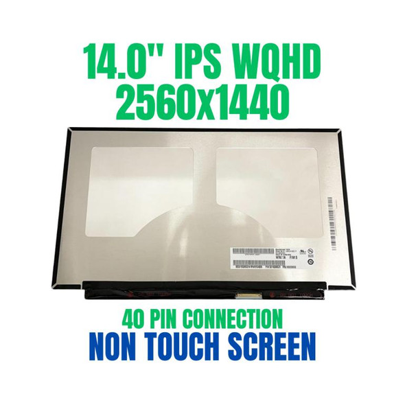 1 of 10-image for14" 2560x1440 WQHD IPS LCD LED Screen Display Panel B140QAN02.3