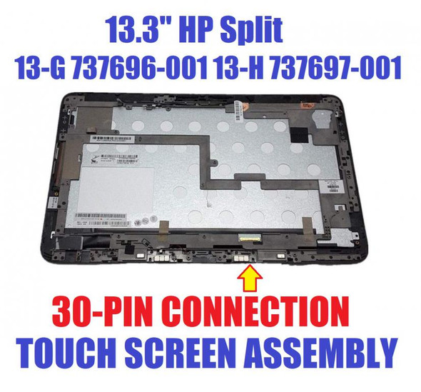 1 of 3-image forHP Split X2 13-G110DX 13.3" FHD LED LCD Touch Screen Display Assembly Bezel