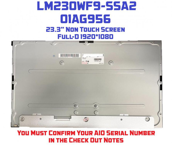 1 of 8-image for01EF420 23" LED LCD Display Screen Panel REPLACEMENT Lenovo AIO Non Touch