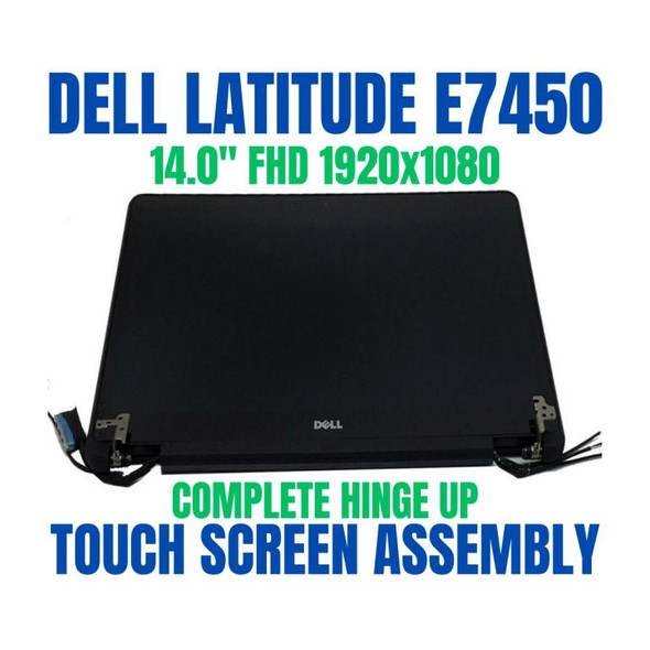1 of 10-image forDell Latitude E7450 14" FHD LED LCD Touch Screen Display 08MNKF Assembly Whole Hinge Up