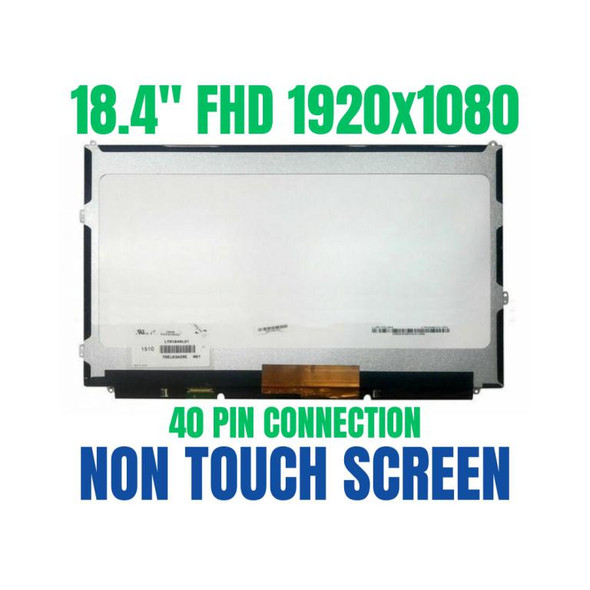 1 of 4-image forDell XJY7J Alienware 18 18.4" LTM184HL01 1920x1080 LCD Display Screen Non Touch