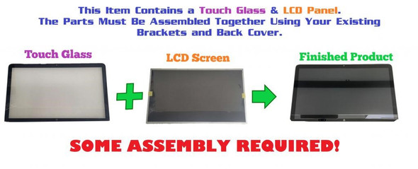 1 of 2-image for15.6" 1920x1080 Touch LCD LED Screen REPLACEMENT Assembly HP Envy X360 15-W155NR