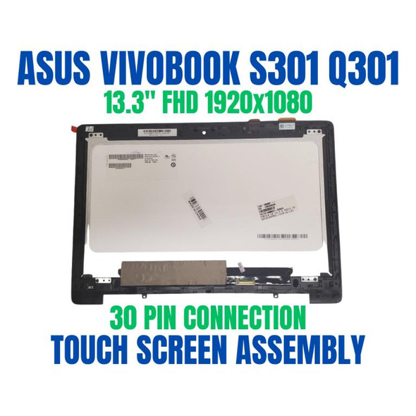 1 of 7-image for13.3" ASUS VivoBook Q301 Q301L Q301LA Q301LA-BAI5T17 Q301LA-BHI5T02 HD LED LCD Display N133BGE-L41 Touch Screen Digitizer Assembly Bezel