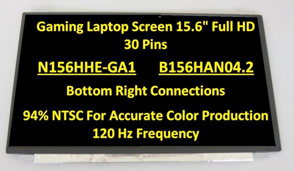 1 of 7-image for15.6" 120Hz 94% NTSC Full HD 1080P LED LCD Display Screen Panel REPLACEMENT MSI GE63 Raider RGB-011