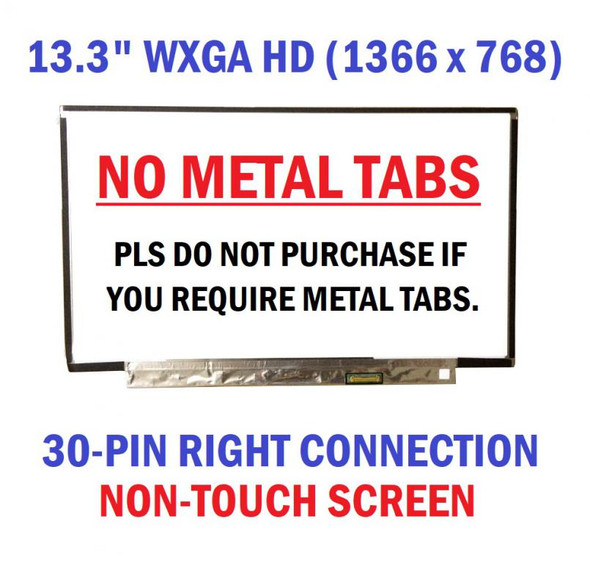 1 of 8-image for13.3" 1366x768 30 Pin N133BGG-EA1 N133BGE-EAA N133BGE-EB1 LED LCD Screen eDP WXGA Display