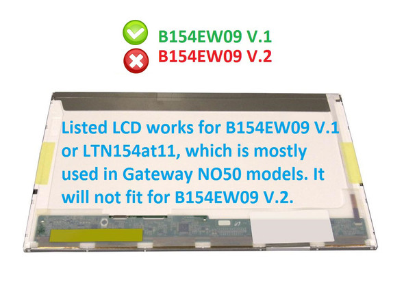 1 of 4-image for15.4" 1280X800 LED LCD Screen Display Panel N154I6-L05