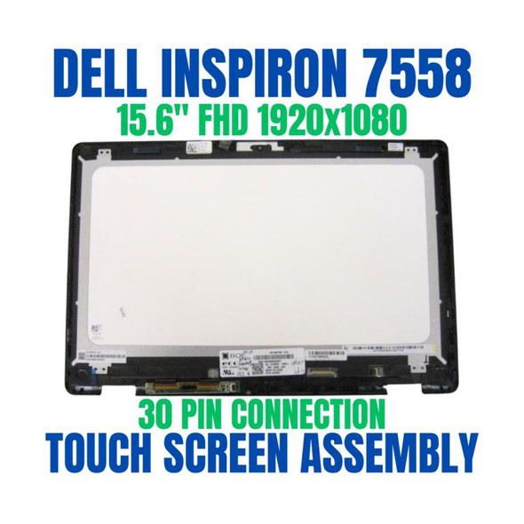 1 of 10-image for15.6" Touch Screen REPLACEMENT Assembly LCD LED Bezel Dell P55F002 Full HD 1920x1080 NV156FHM-A11