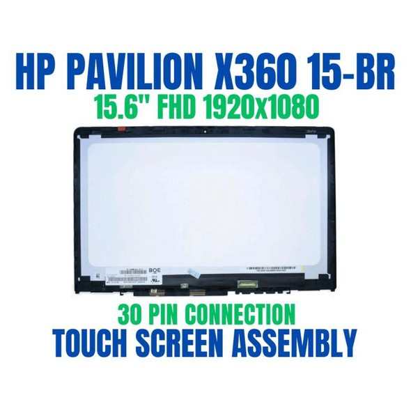 1 of 6-image forTouch LCD Screen REPLACEMENT HP Pavilion x360 15-BR000 15-BR100 15G-BR000 15G-BR100 Digitizer Glass LED Display Panel Assembly Bezel 1080P FHD 15.6" Control Board