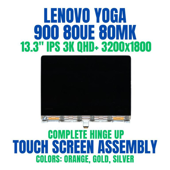 1 of 9-image for13.3" QHD+ 3200x1800 Silver LCD Touch Screen Complete Assembly 5D10K26887 Lenovo Yoga 900-13ISK
