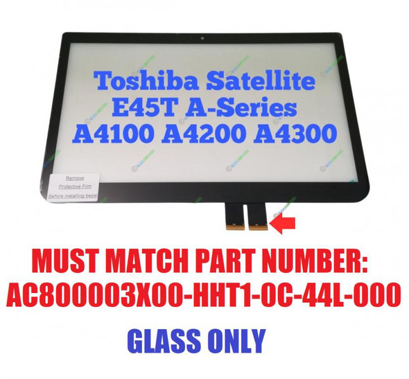 1 of 8-image for14" Touch Digitizer Panel Front Glass Laptop REPLACEMENT Toshiba Satellite U40T-AT01S