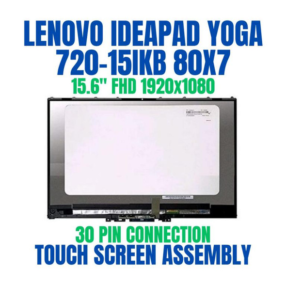 1 of 5-image forREPLACEMENT 15.6" FHD 1920x1080 LCD Screen Touch Digitizer Assembly Lenovo Yoga 720-15IKB