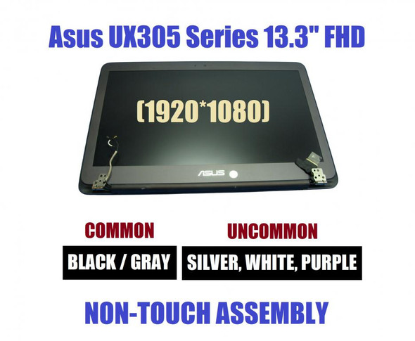 1 of 2-image for13.3" 1920x1080 LCD LED Display Screen Hinge Bezel Case Cover Full Assembly ASUS ZENBOOK UX305CA UX305CA-UHM1 Touch
