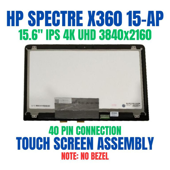 1 of 7-image for15.6" 4K UHD Touch Glass Digitizer LCD LED Display Screen Assembly HP Spectre X360 15-AP016DX 15-AP070NZ 3840x2160