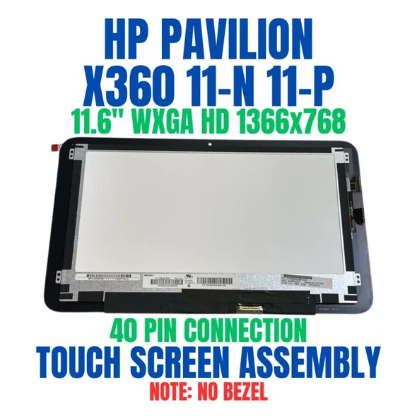1 of 6-image for11.6" HD 1366X768 LCD Screen Display Touch Digitizer Bezel Frame Assembly HP Pavilion 11-n014TU 11-n015TU 11-n015la 11-n016TU 11-n017TU