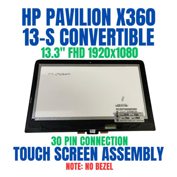 1 of 7-image for13.3" 1920x1080 Touch Glass Panel Digitizer LCD LED Display Screen Assembly HP Pavilion X360 13-S123CL Resolution and Right Side Connector