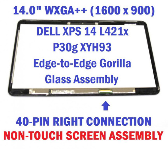 1 of 2-image for14" LED Full LCD Screen Display Assembly Dell XPS 14 L421X Ultrabook