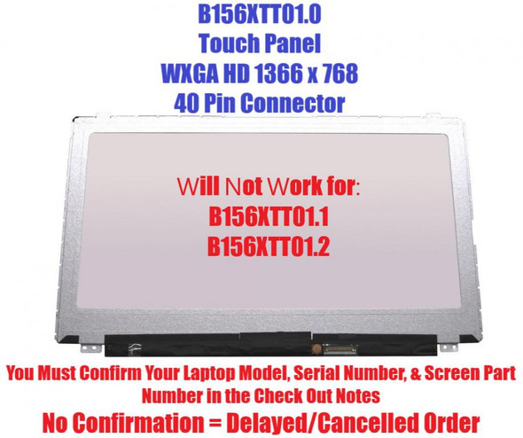 1 of 4-image forDell Inspiron 15 3537 15.6" WXGA LCD LED Laptop Touch Screen B156XTT01.0