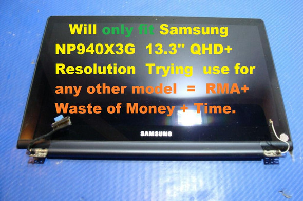 1 of 6-image forSamsung ATIV Book 9 NP940X3G Series 13.3" QHD+ LED LCD Screen Touch Assembly