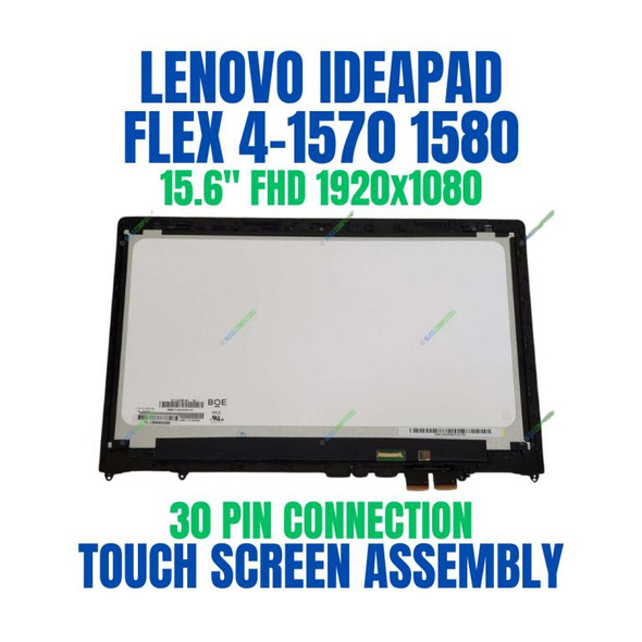 1 of 4-image for15.6" LCD Touch Screen Digitizer Bezel Lenovo Ideapad Flex 4-15 1580/1570